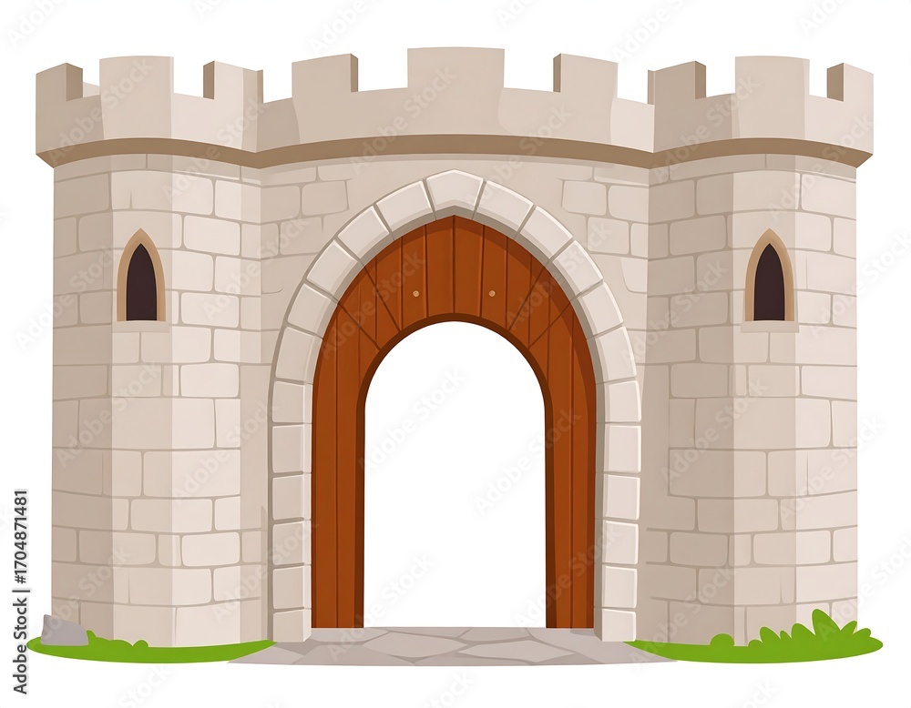 Fototapeta premium Medieval stone archway