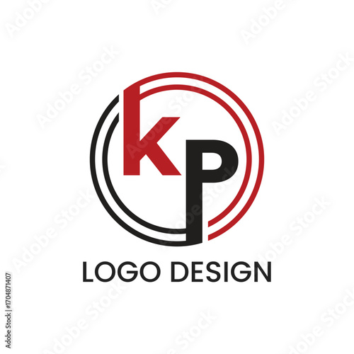 Creative KP Brand Logo Design Template