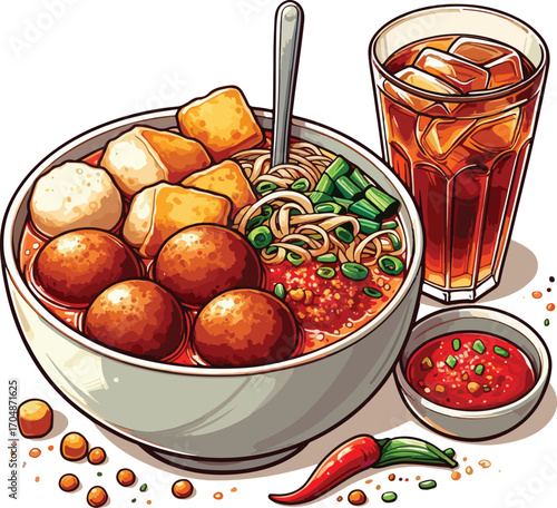 Meatball in bowl