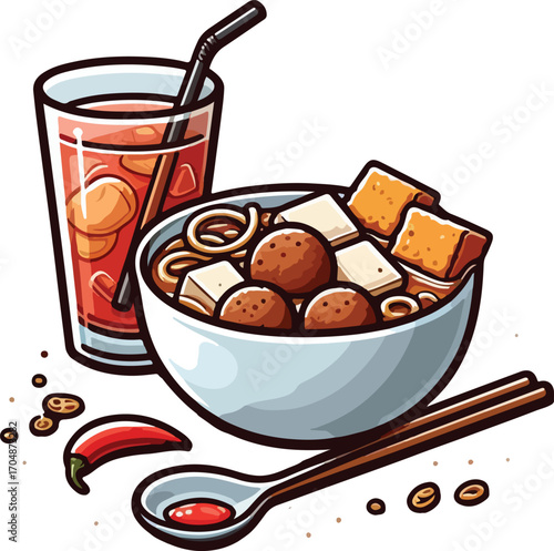 Meatball in bowl