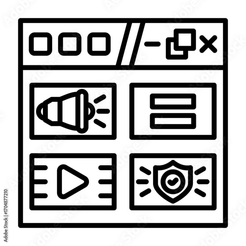 Web Multimedia Icon