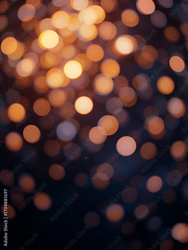 Fototapeta premium A glowing bokeh light effect on an isolated background with space for text or design