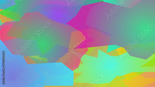Modern Abstract Art with Vibrant Geometric Gradients