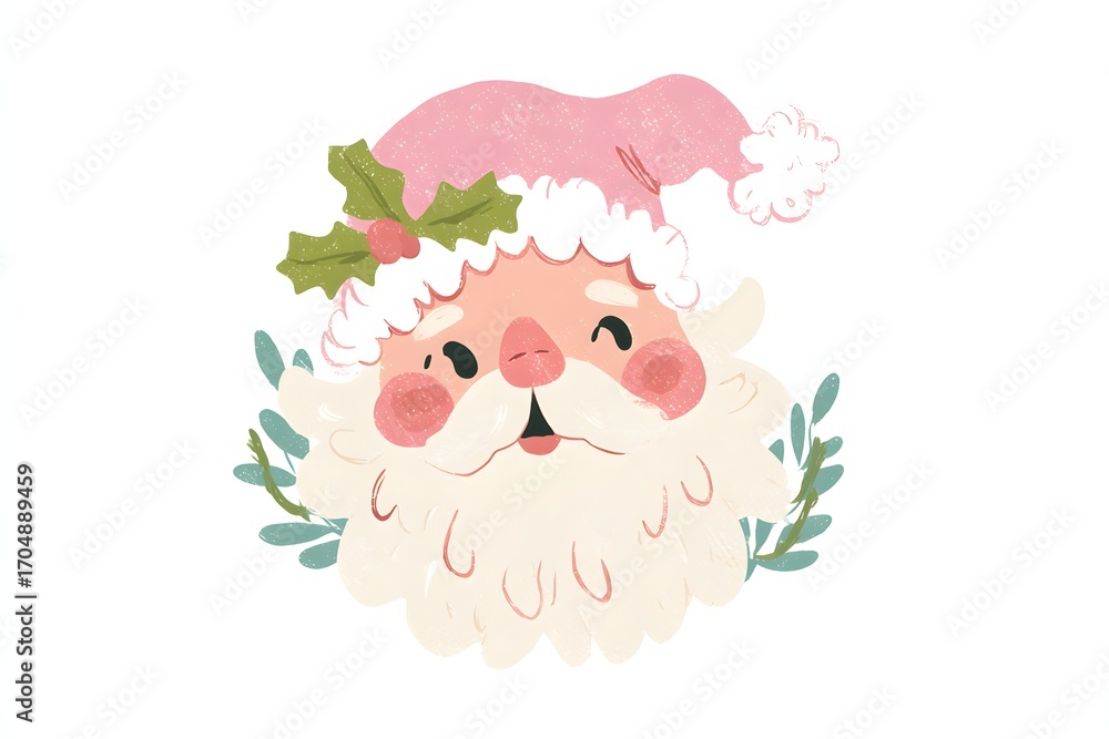 Naklejka premium Happy Winter and Christmas Design Materials