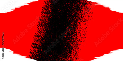 Abstract painting background with a grunge texture featuring red and black