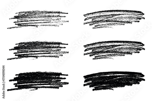 Set of brush paint stroke texture swatch Hand painted background Ink scribble dab clipart Paint smudge for tags and stamps design