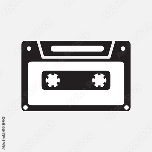 Cassette icon vector