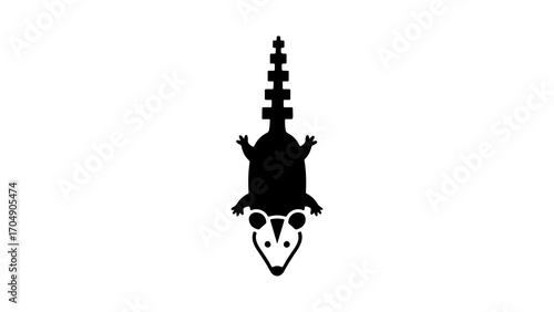 Alligator icon with transparent background