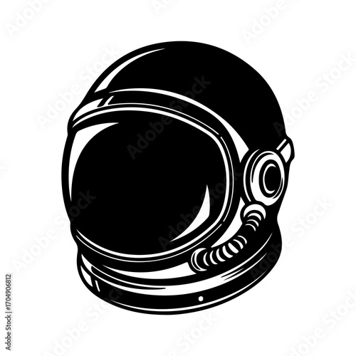Astronaut helmet with transparent background