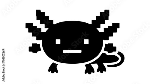 Axolotl icon with transparent background