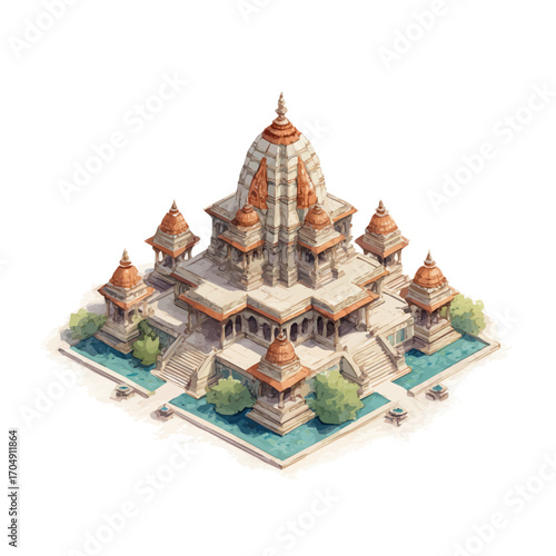 Yashtimadhu, watercolor vector, isolated on a white background.