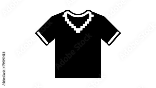 Black t-shirt with transparent background