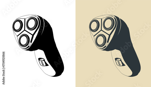 Electric shaver illustrations