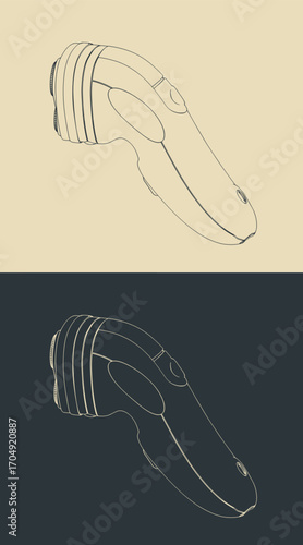 Electric shaver sketches