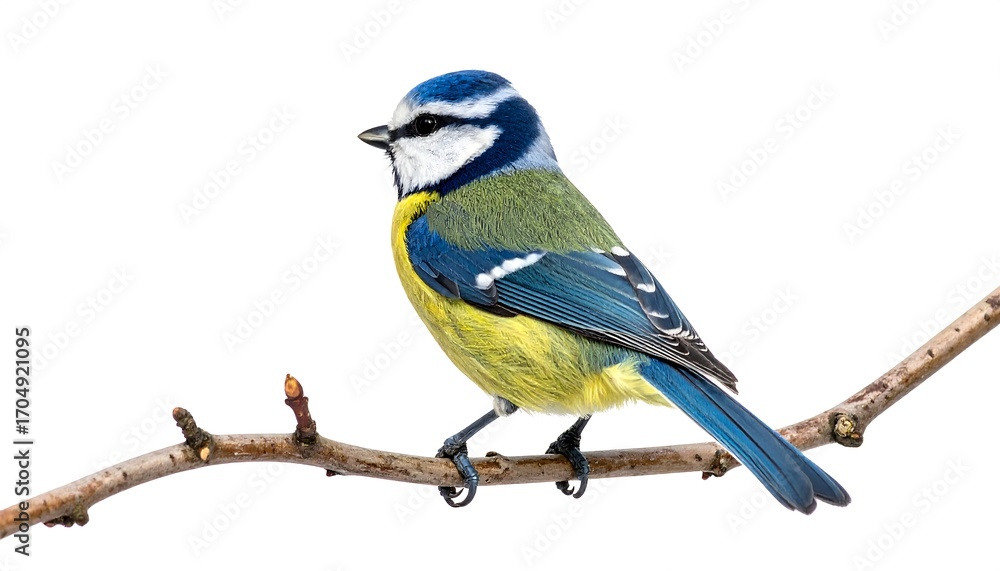 Obraz premium Blue tit perched on branch