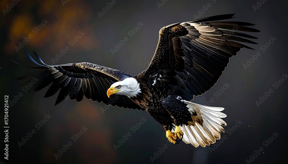 Fototapeta premium Majestic eagle in flight