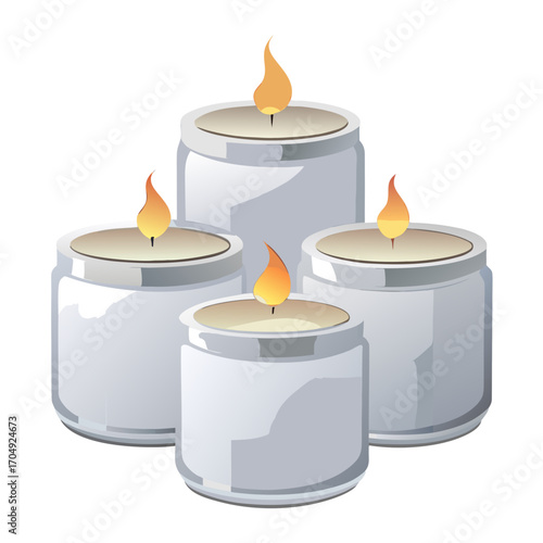 set of candles