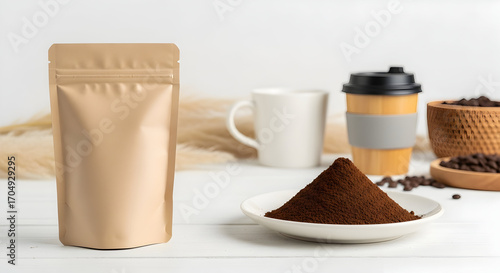 Wallpaper Mural Premium Coffee Packaging Mockup Blank Pouch Design Template Torontodigital.ca