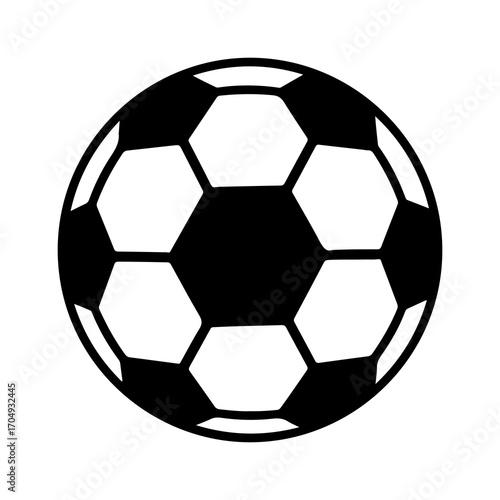 Classic soccer ball with transparent background