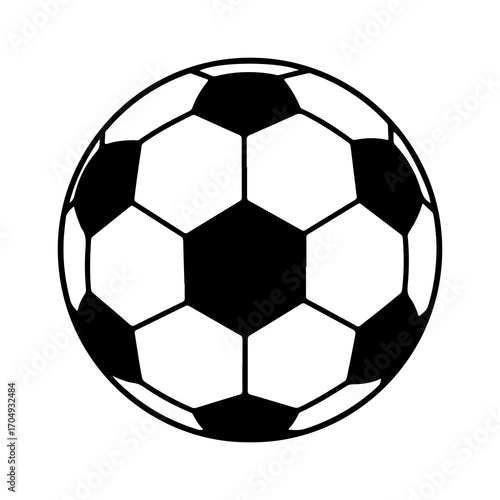Classic soccer ball with transparent background