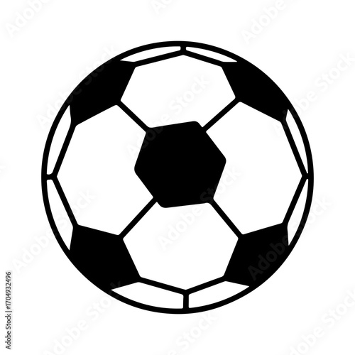 Classic soccer ball with transparent background