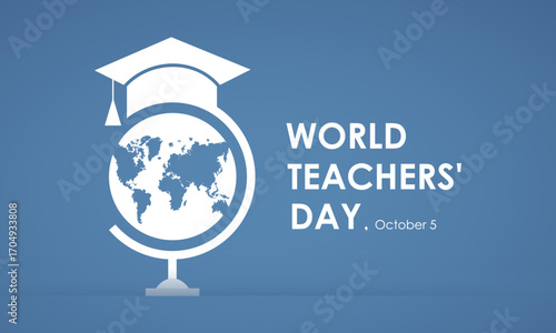 Teacher Tribute Poster | World Teachers' Day Vector Template | Knowledge & Learning Banner