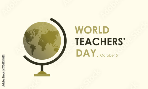 World Teachers' Day Banner Design | Thank You Teacher Vector | Appreciation Poster & Classroom Illustration