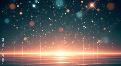 Wallpaper Mural Magical Sparkling Night Sky Background Perfect for Holiday Cards and Festive Designs Torontodigital.ca