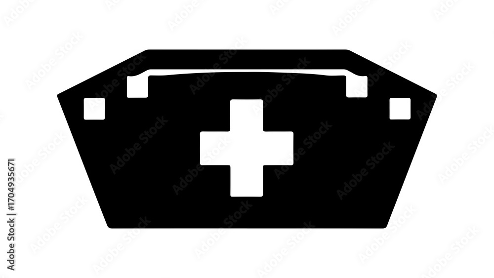 Obraz premium First aid kit icon with transparent background