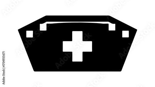 First aid kit icon with transparent background