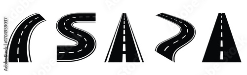 Collection of Diverse Road and Highway Illustrations