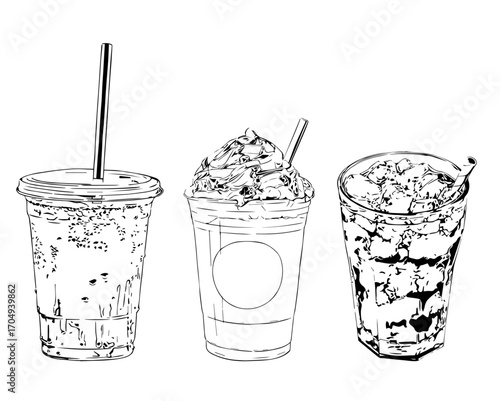 Soft drinks vector
