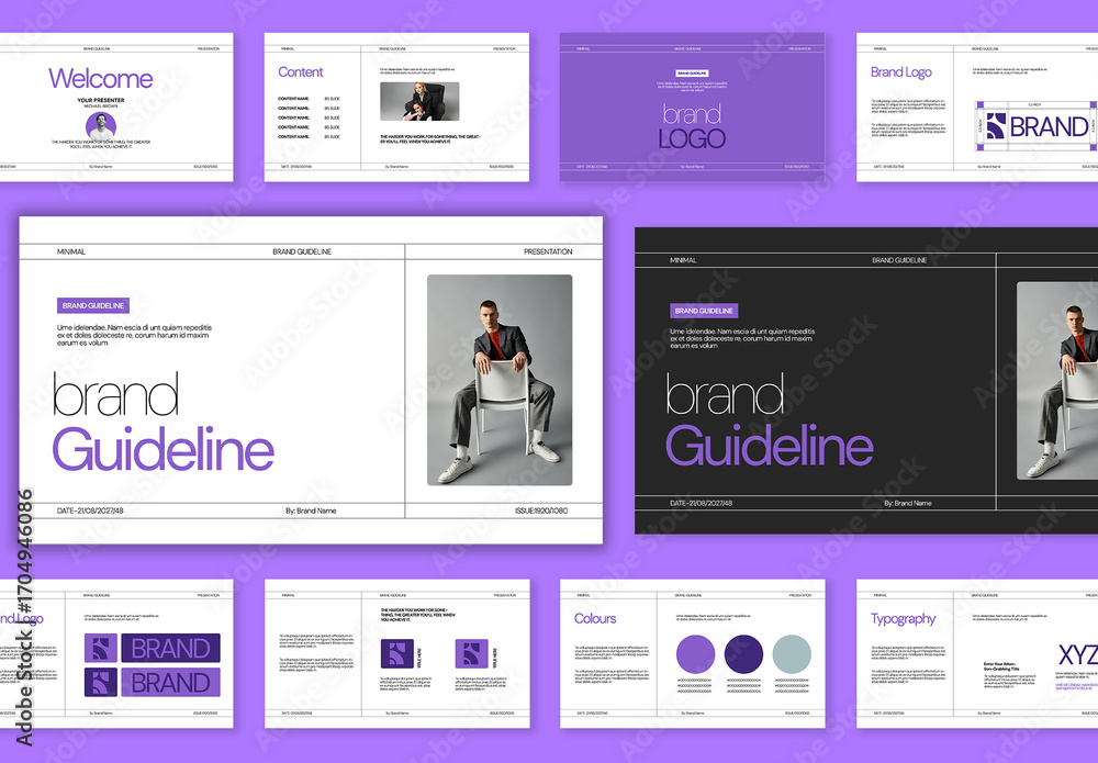 Creative Brand Guideline Presentation Stock Template | Adobe Stock