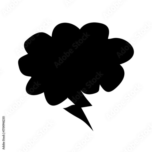 Provide speech balloons, comic stickers, dialog boxes and blank social media message boxes with balloon silhouettes or communication network symbols in cartoon doodle style. Information, ideas, quotes