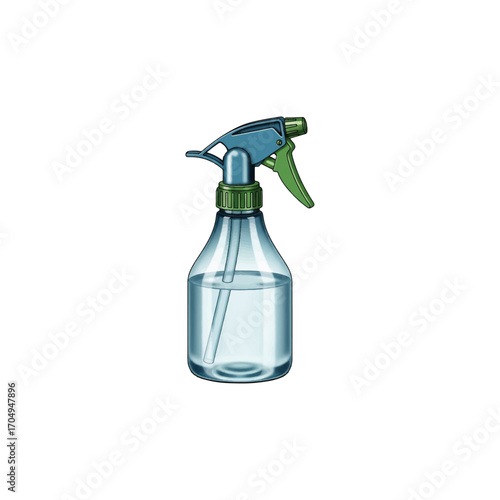 3D vector icon, realistic watering spray bottle, agriculture gardening equipment