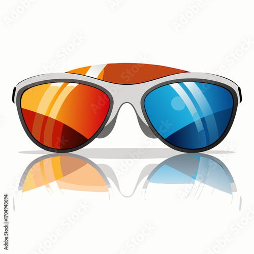 sunglasses on a white background