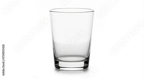 Glass Tumbler Isolated on White Background