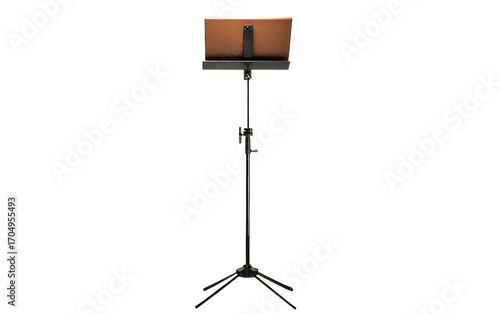 Foto Professional music stand ready for performance, practice and education in a reco