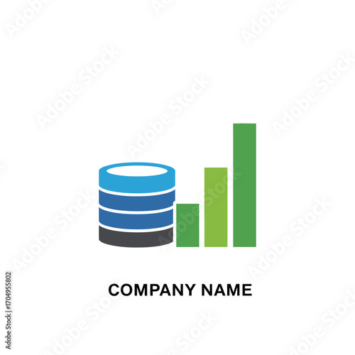financial growth, business success, investment, profit, data analysis, company logo.