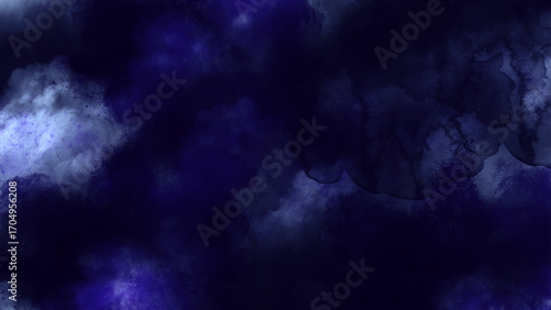  Dark and moody blue background with a mysterious, smoky, and textured appearance.
