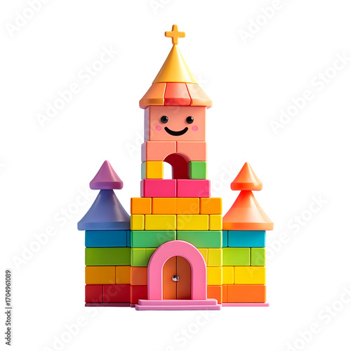 Colorful toy castle