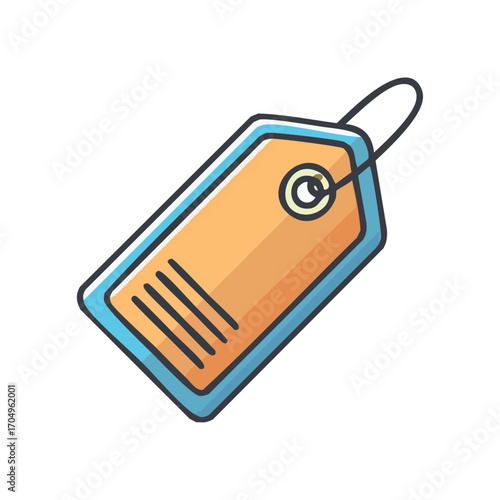 price tag with label