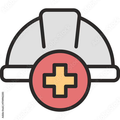 Safety First flat icon. Safety First icon suitable for web and mobile application