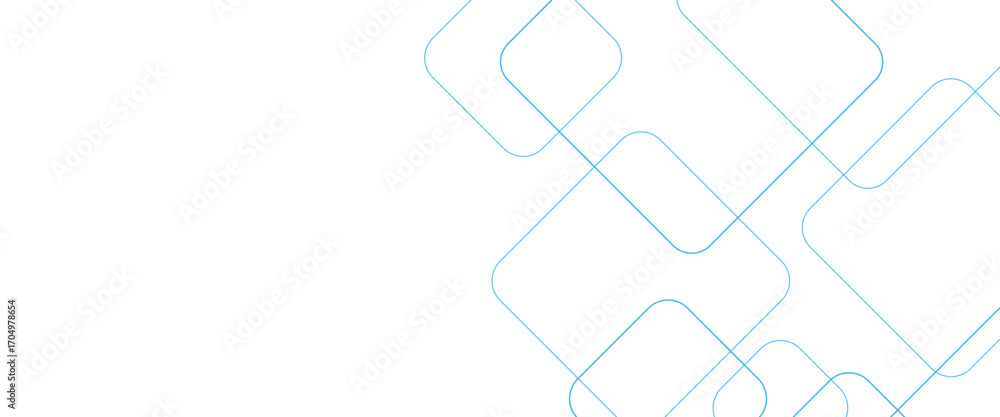 Obraz premium Minimal geometric background. Dynamic blue shapes composition with white lines. Abstract background modern hipster futuristic graphic. Vector