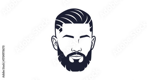 Stylish Man Portrait Illustration.