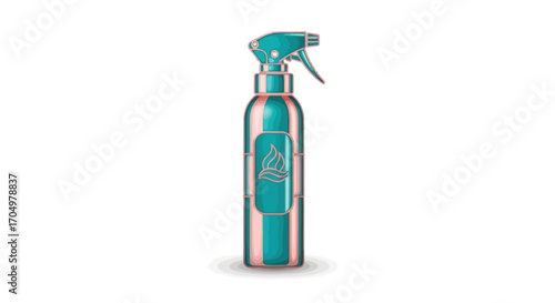 Iridescent Teal Spray Bottle.