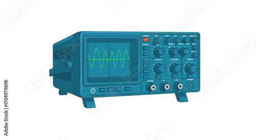 Vintage Analog Oscilloscope Electronic Test Equipment.