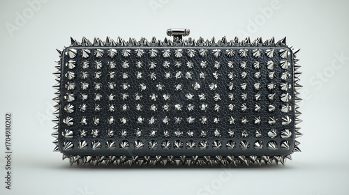 Wallpaper Mural Black studded clutch bag against a plain background Torontodigital.ca