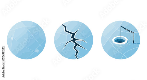 Stages of a Well: Intact Cracked and Depleted.