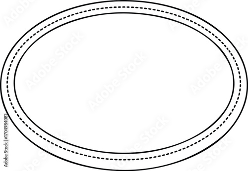 Oval Gasket Seal With Double Ribbed Edge For Sealing Applications	